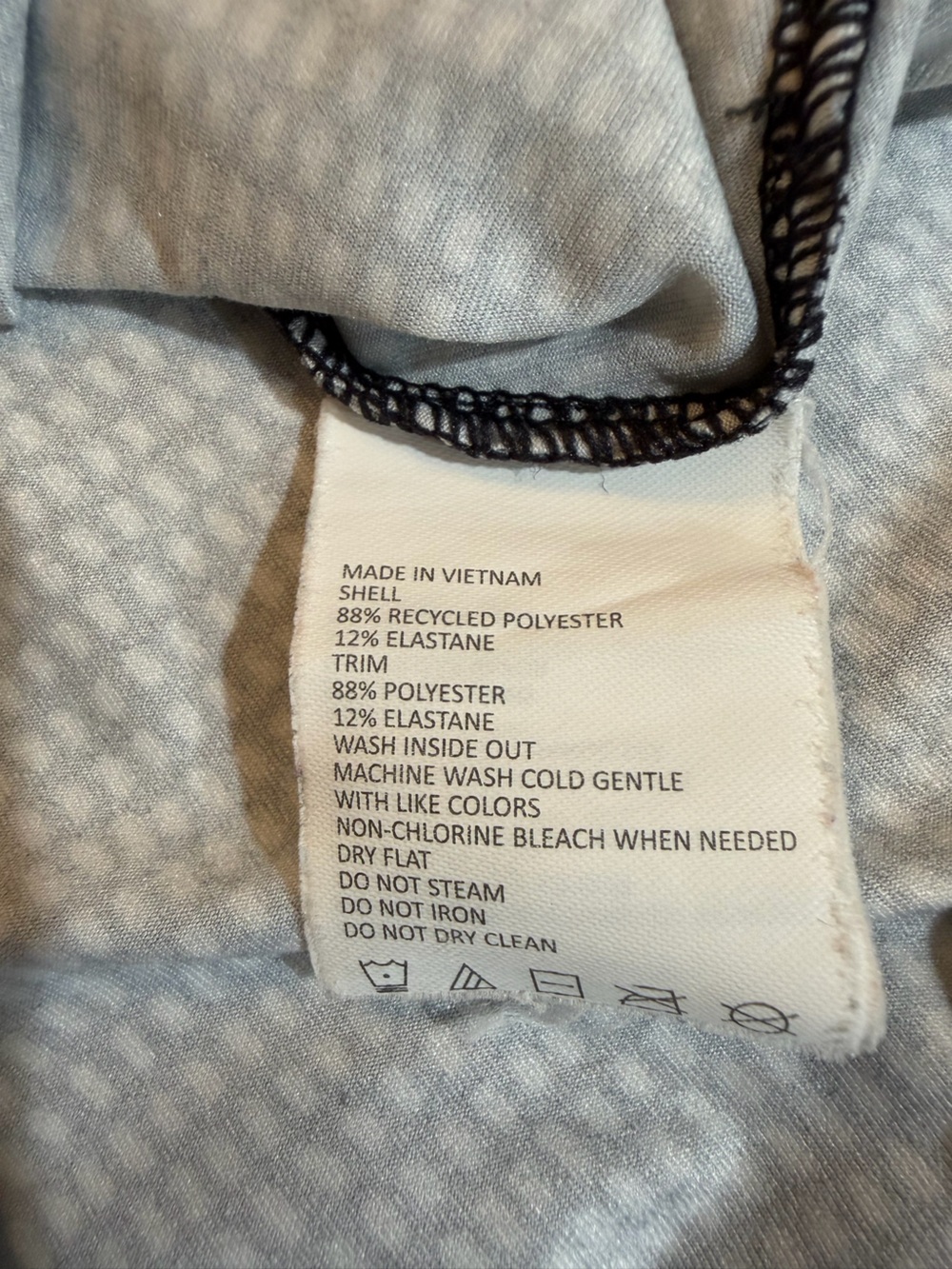 Prana Black and White Wrap V-Neck Short Sleeve Dress - Picture 6 of 6